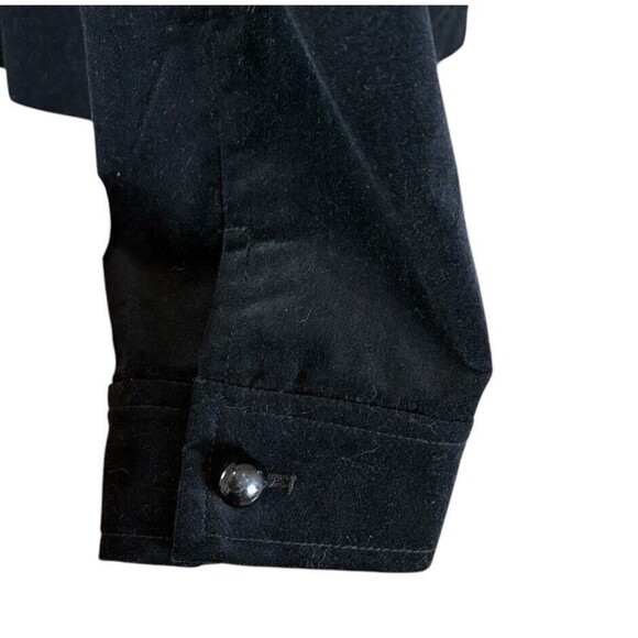 Talbots Grace Velvet Velour Blazer Women's Size 12P Black Peplum Back Career - Picture 13 of 13